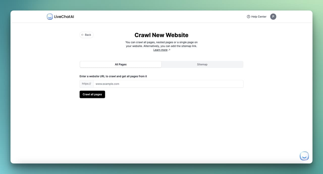 crawling website and adding URL