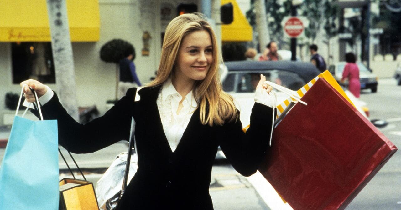 the scene from the movie Clueless about shopping
