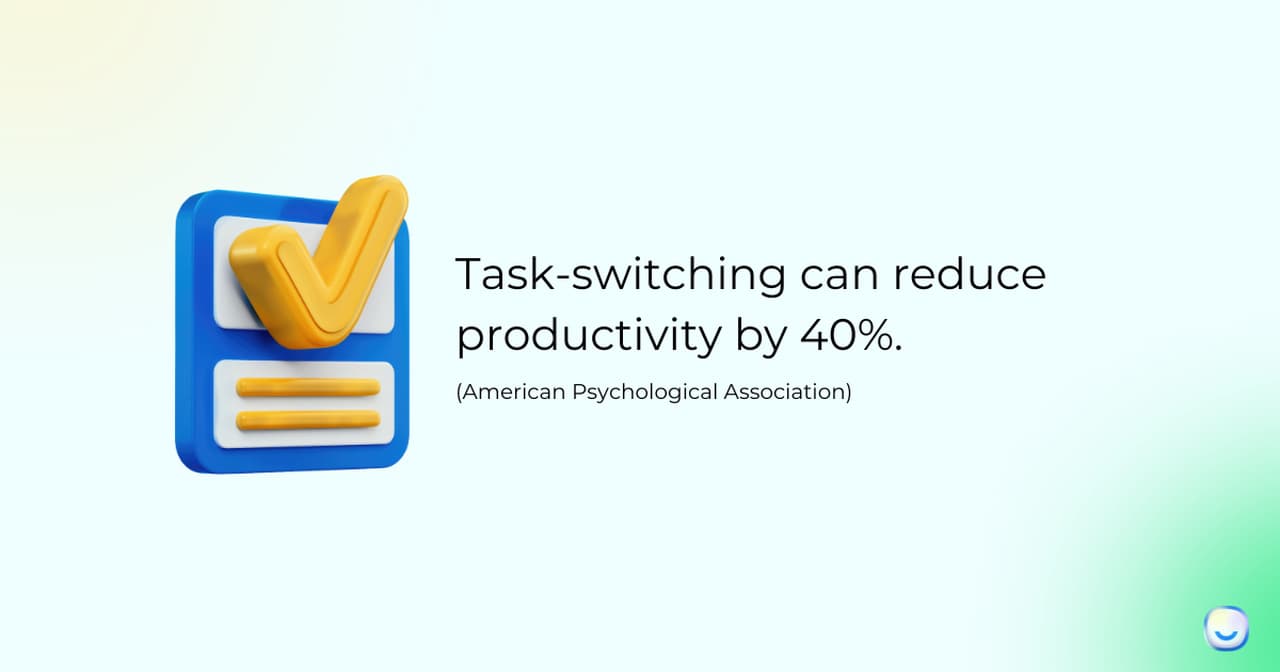 Time management statistics for handling multiple customers at once
