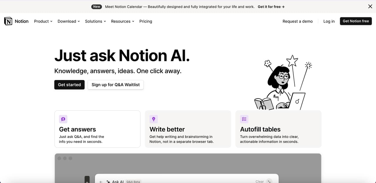 the Notion AI page that belongs to Notion with