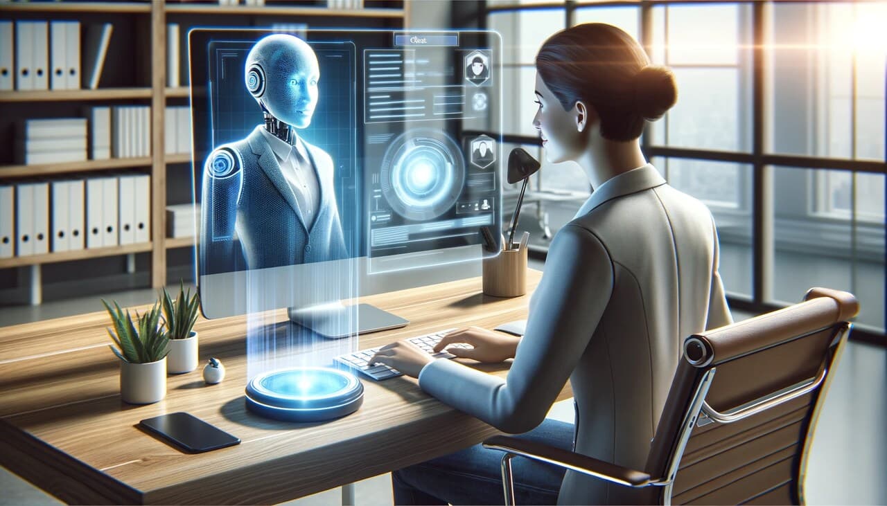 the AI chatbots contacting woman illustration