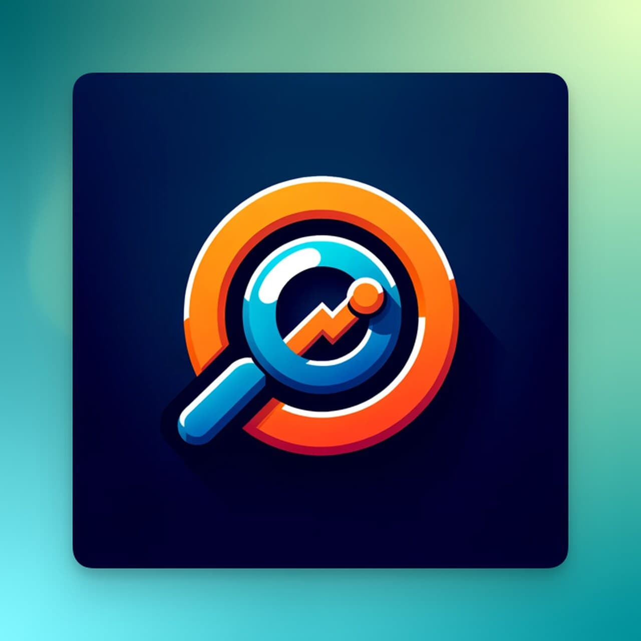 the magnifying glass with orange and blue choices