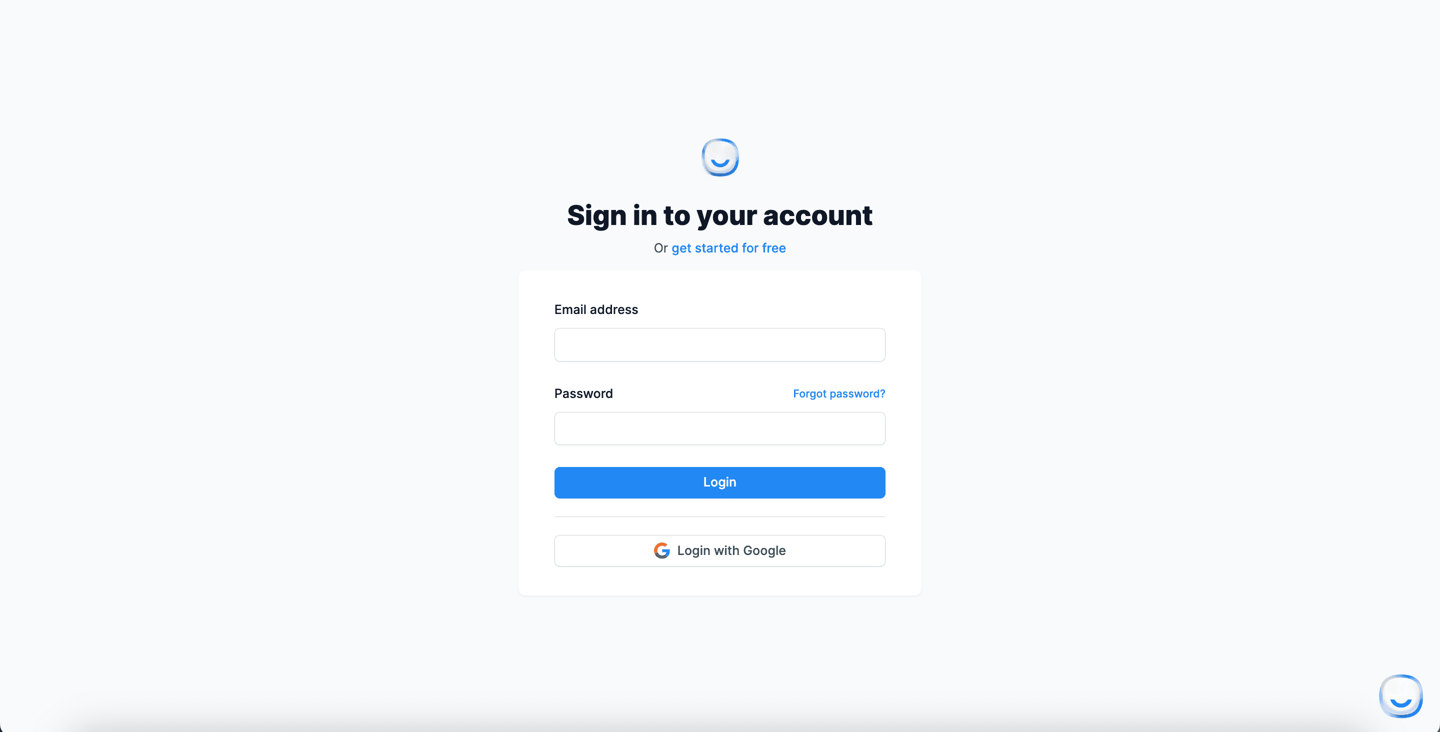LiveChatAI sign-in page