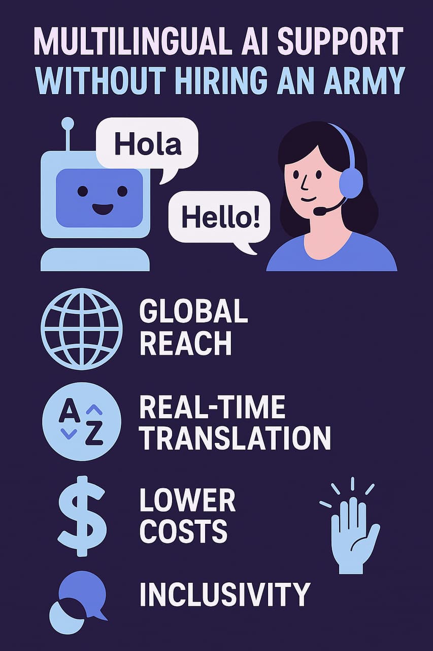 Image for the headline: "Reason 9: Multilingual Support Without Hiring an Army"