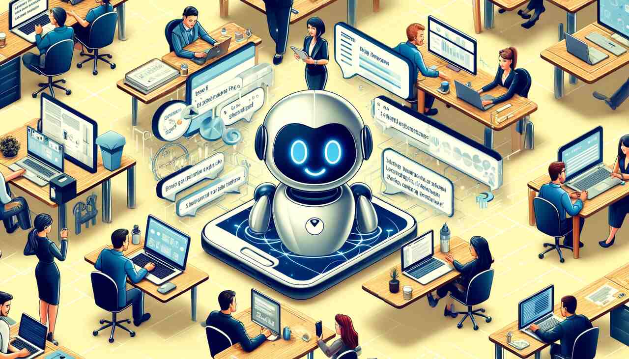the representation of AI chatbot for Slack