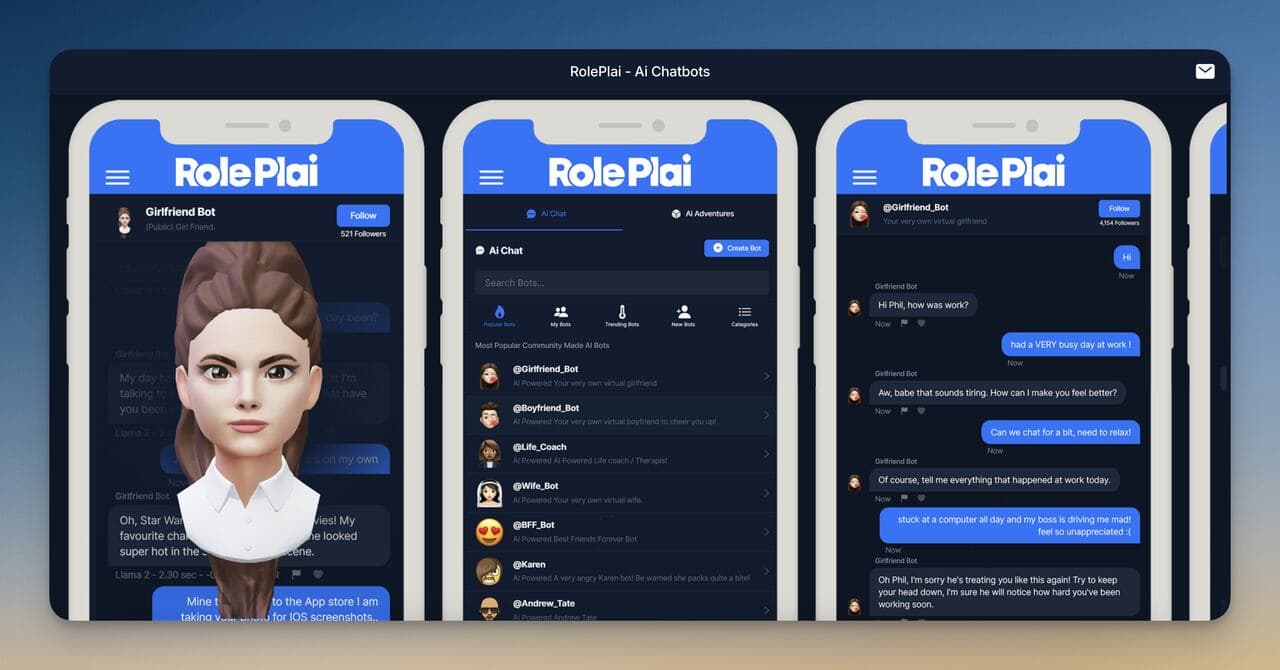 RolePlai app page