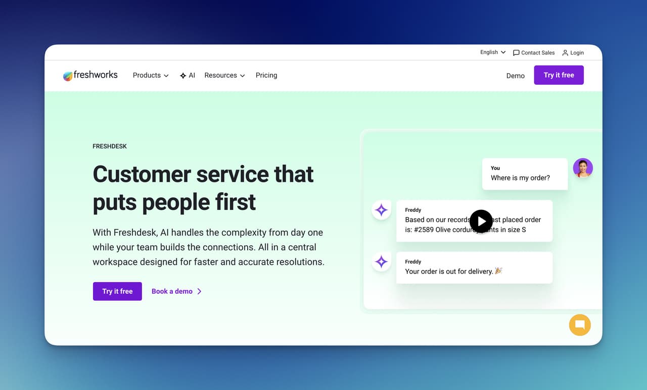 Freshdesk help desk software for ticketing, automation, and multichannel customer support