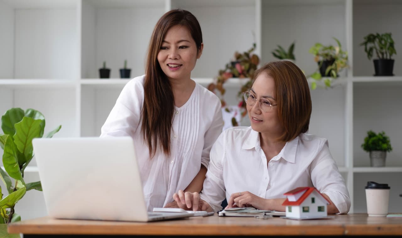 a real estate broker or insurance agent works with a person