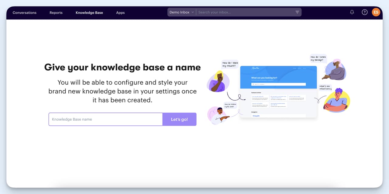Freshdesk alternative: Groove's knowledge base lets customers self-serve common questions