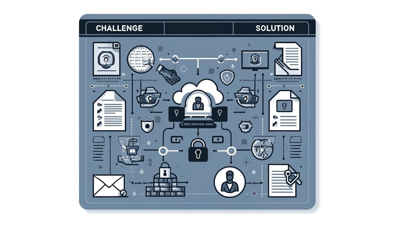 Data privacy and security representation showing the importance of protecting user information in chatbot conversations