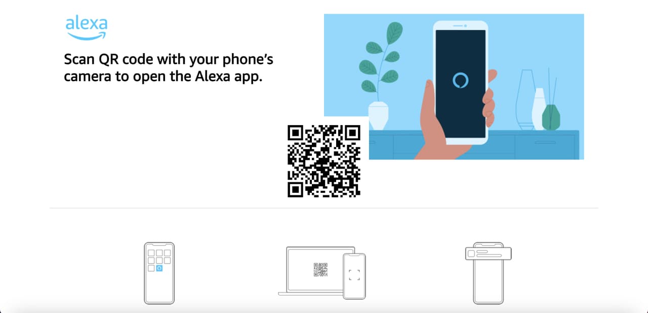 Alexa app page that belongs to Amazon
