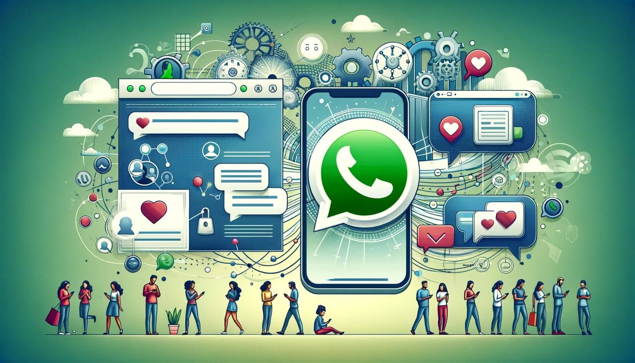 many people interacting using WhatsApp
