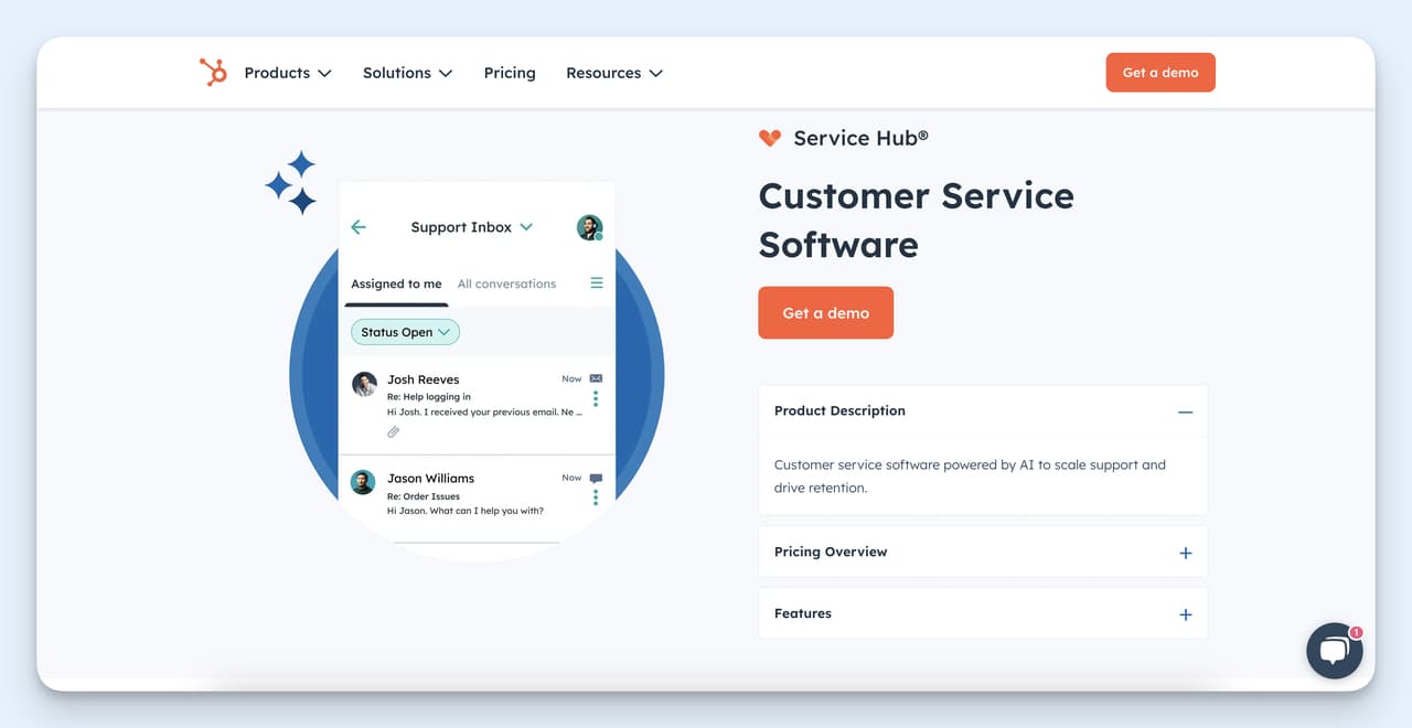 Freshdesk alternative: HubSpot Service Hub unifies tickets, CRM, and customer data