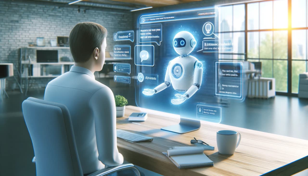 the AI chatbot offering personalized experience to a human agent