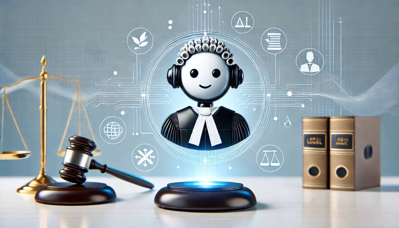 the AI chatbot for legal industry depicted as a judge