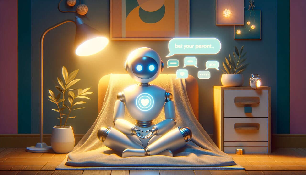 the AI chatbot repreentation for health and wellbeing