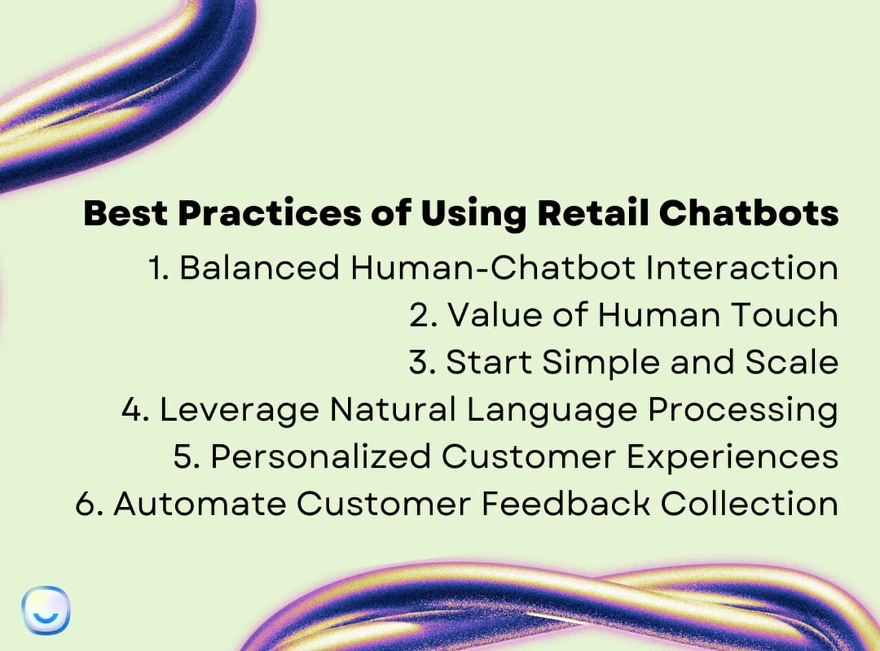 best practices banner for using an AI chatbot for retail in 2026