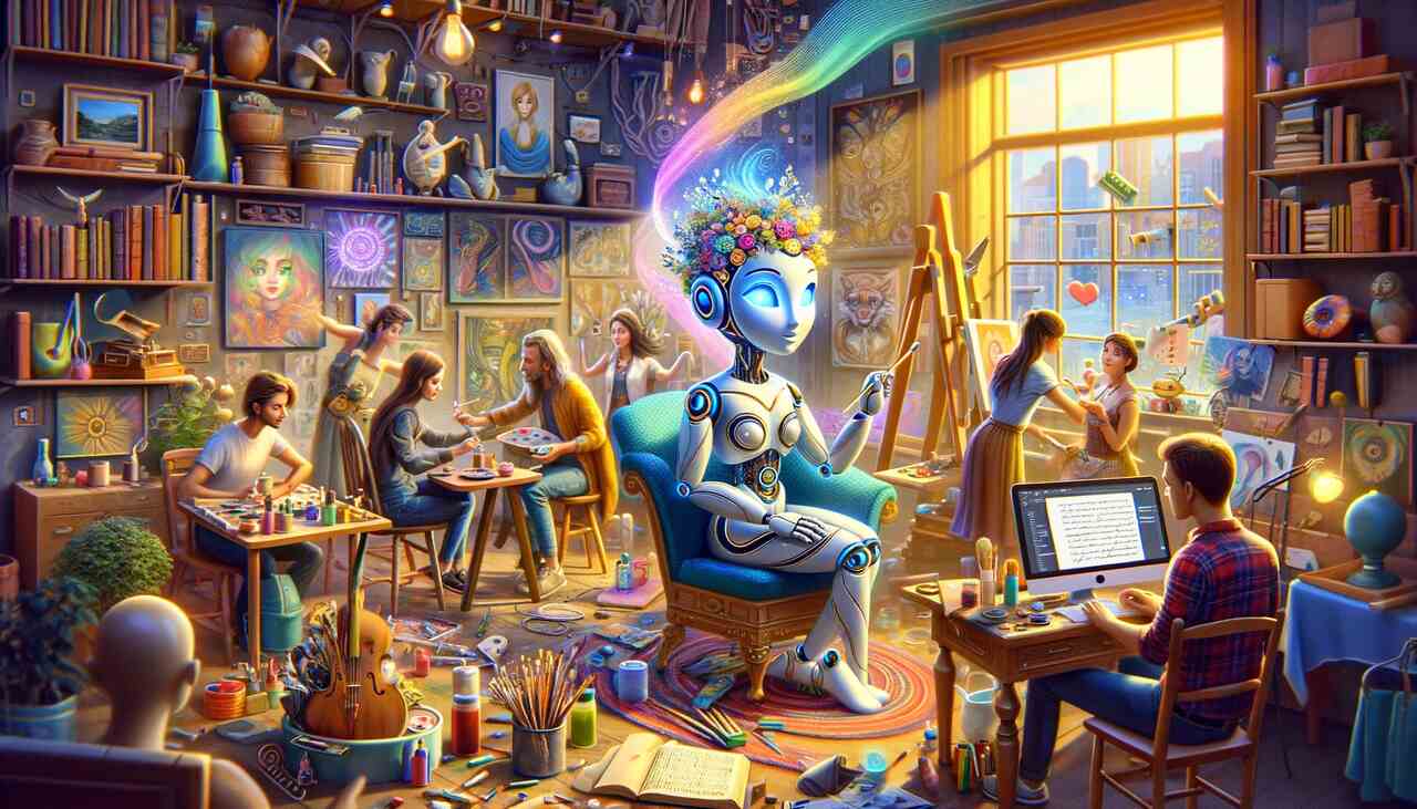 the AI chatbot representation for art and creativity