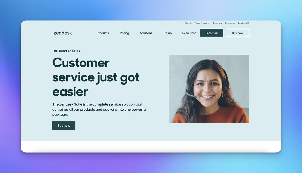 the related page of Zendesk about support suite