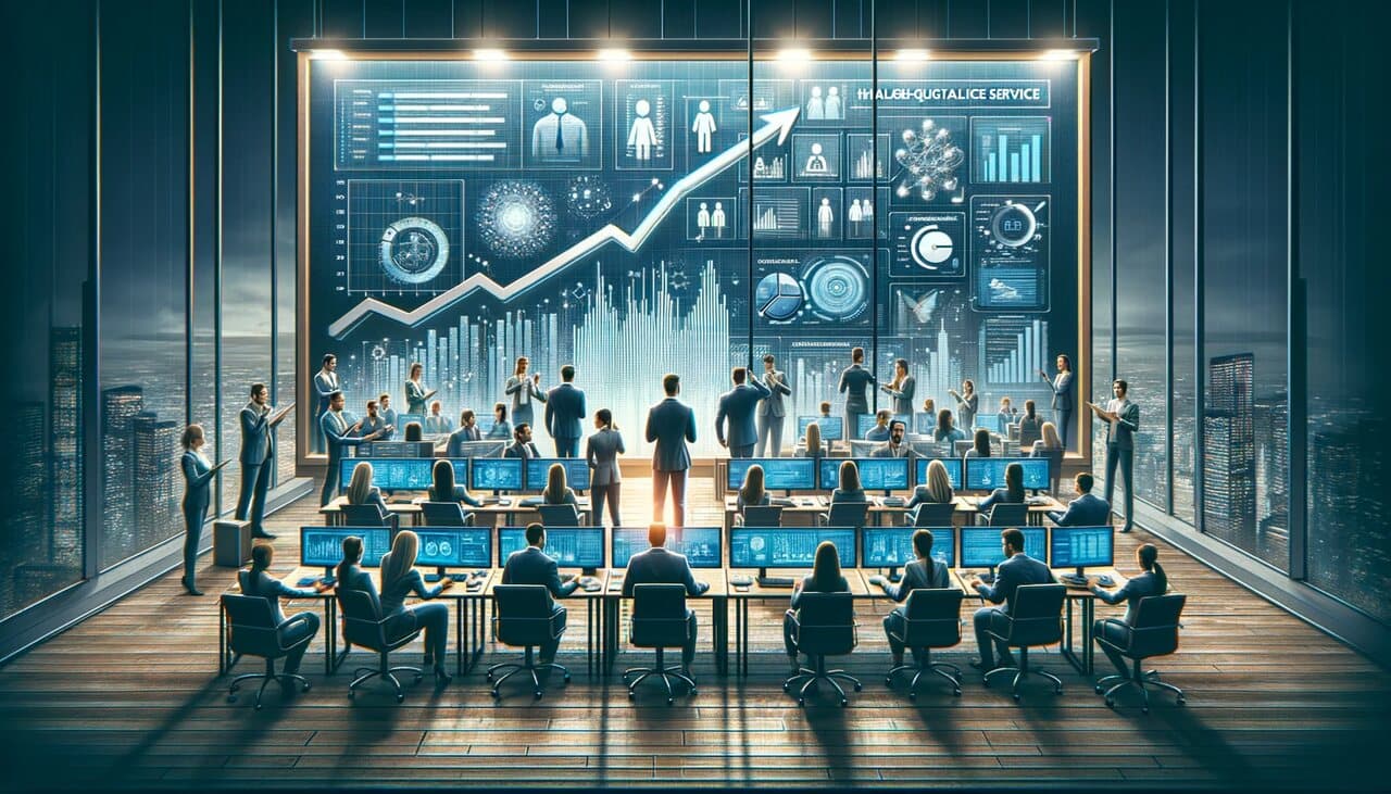 Visualization of a high-quality service environment built on clear SLA targets