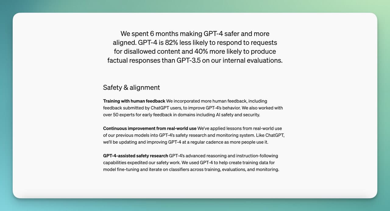 security of ChatGPT 4