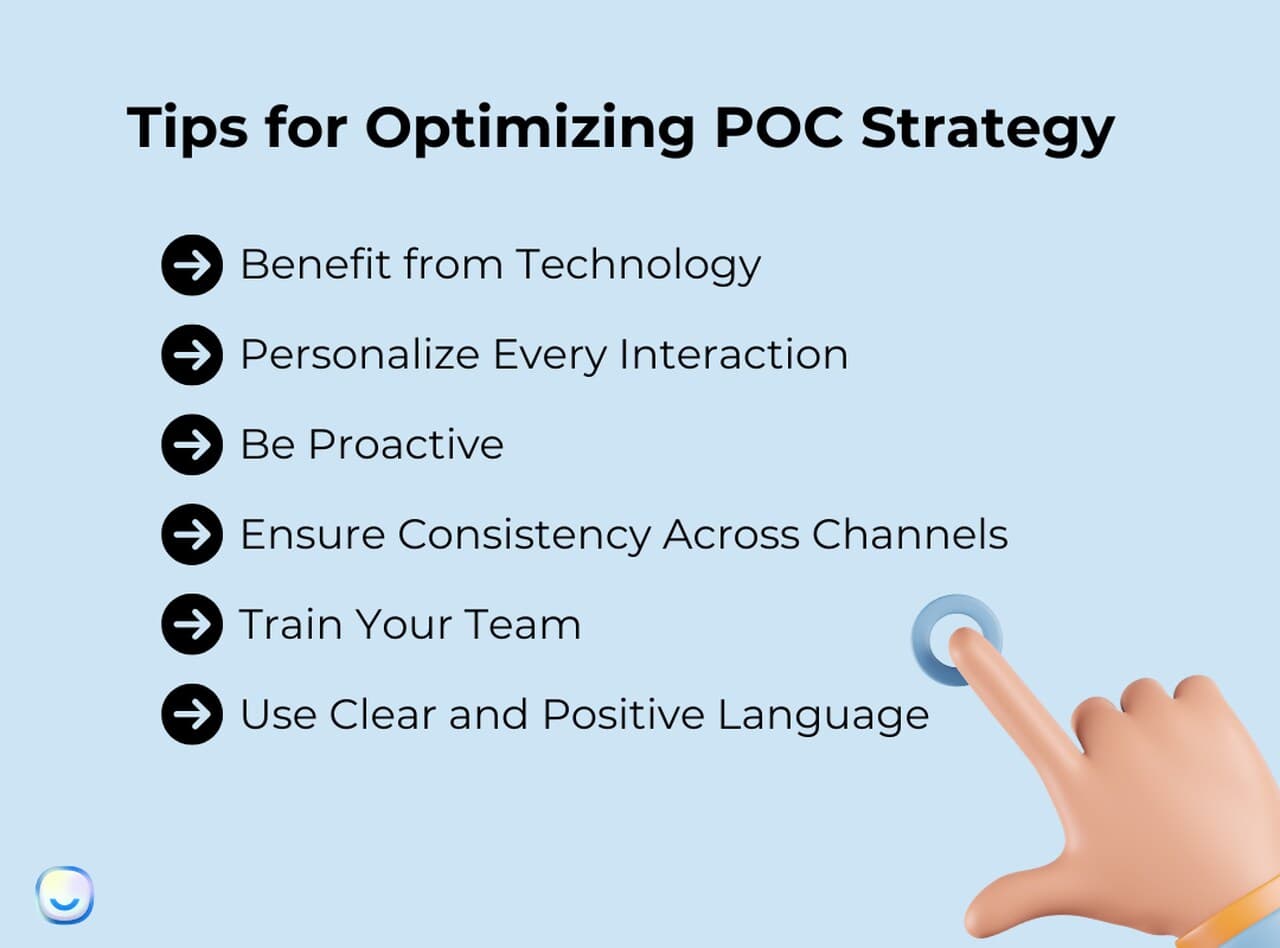 tips ordered to optimize POC strategy