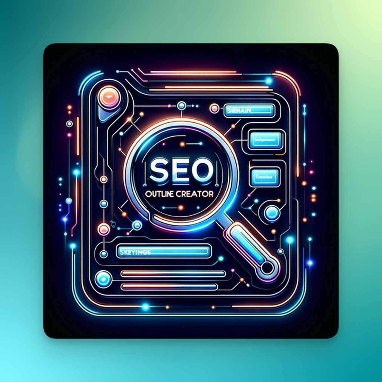the SEO Outline Creator in the magnifying glass