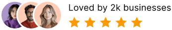 Loved by 2,000 businesses with a five-star rating