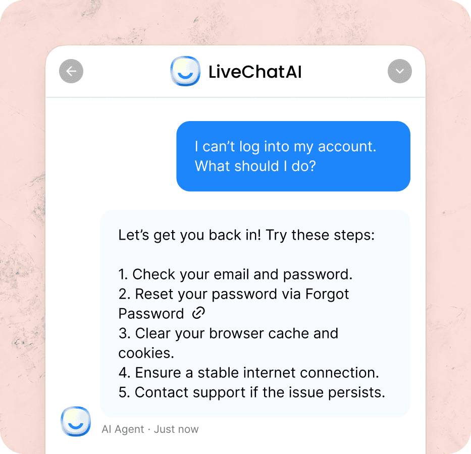 AI-Driven Customer Support, Available 24/7 with an Internal Chatbot