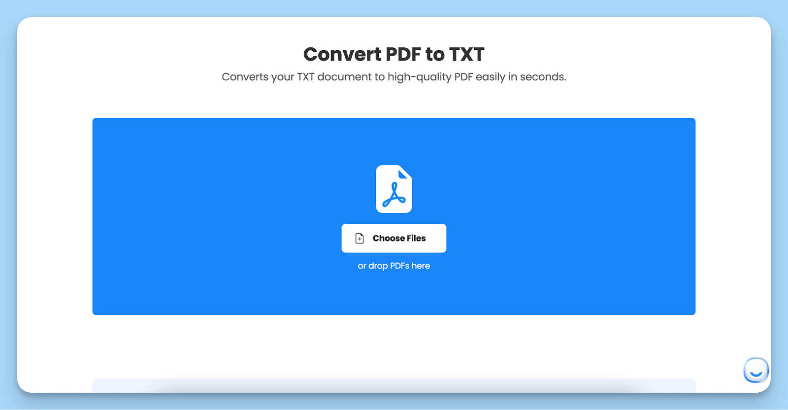 the first step of pdf to txt conversion process