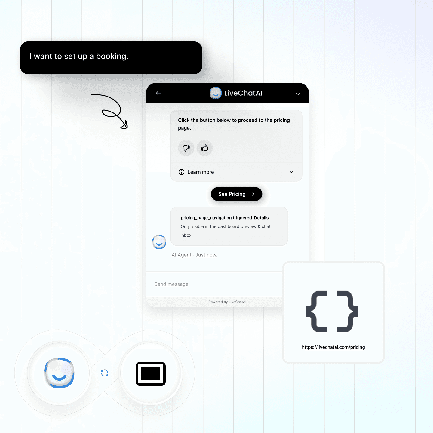 Guide users with smart CTAs. interface preview