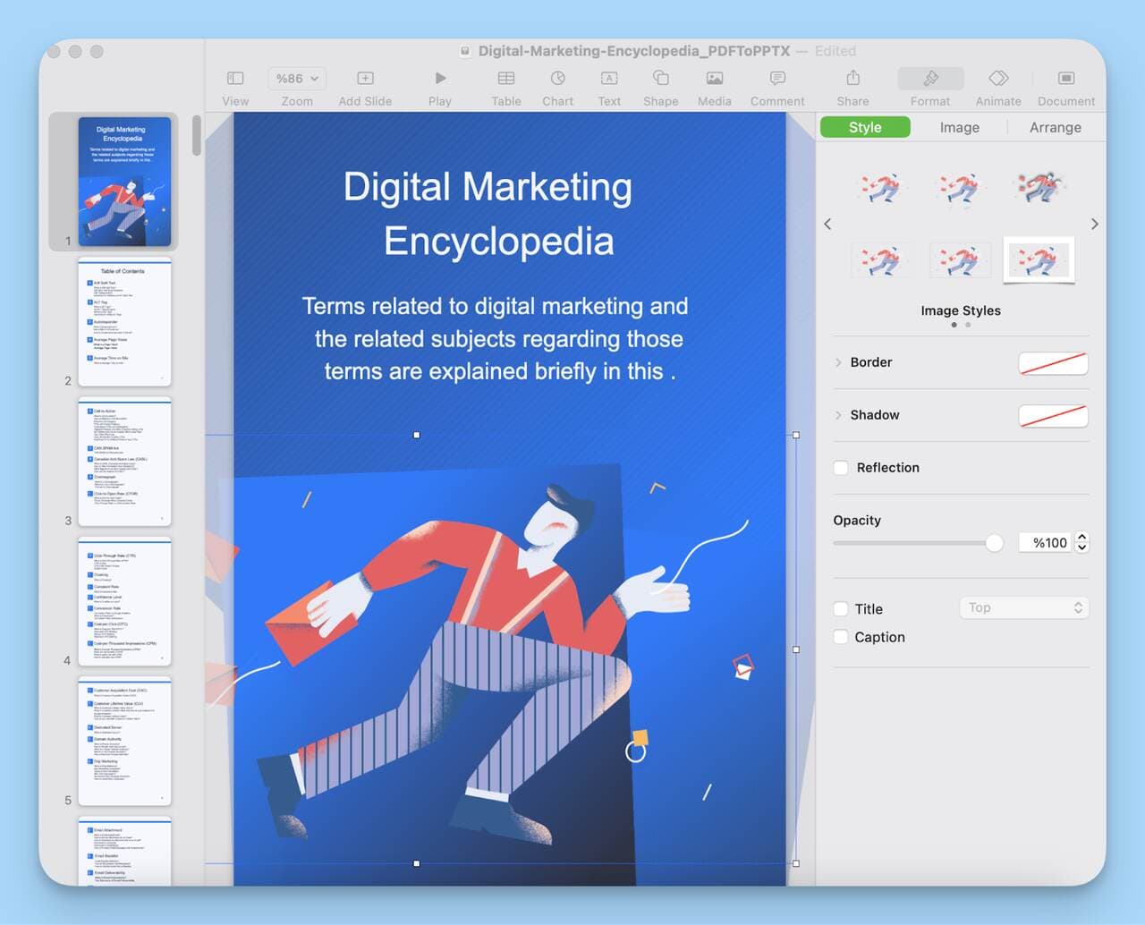 powerpoint conversion