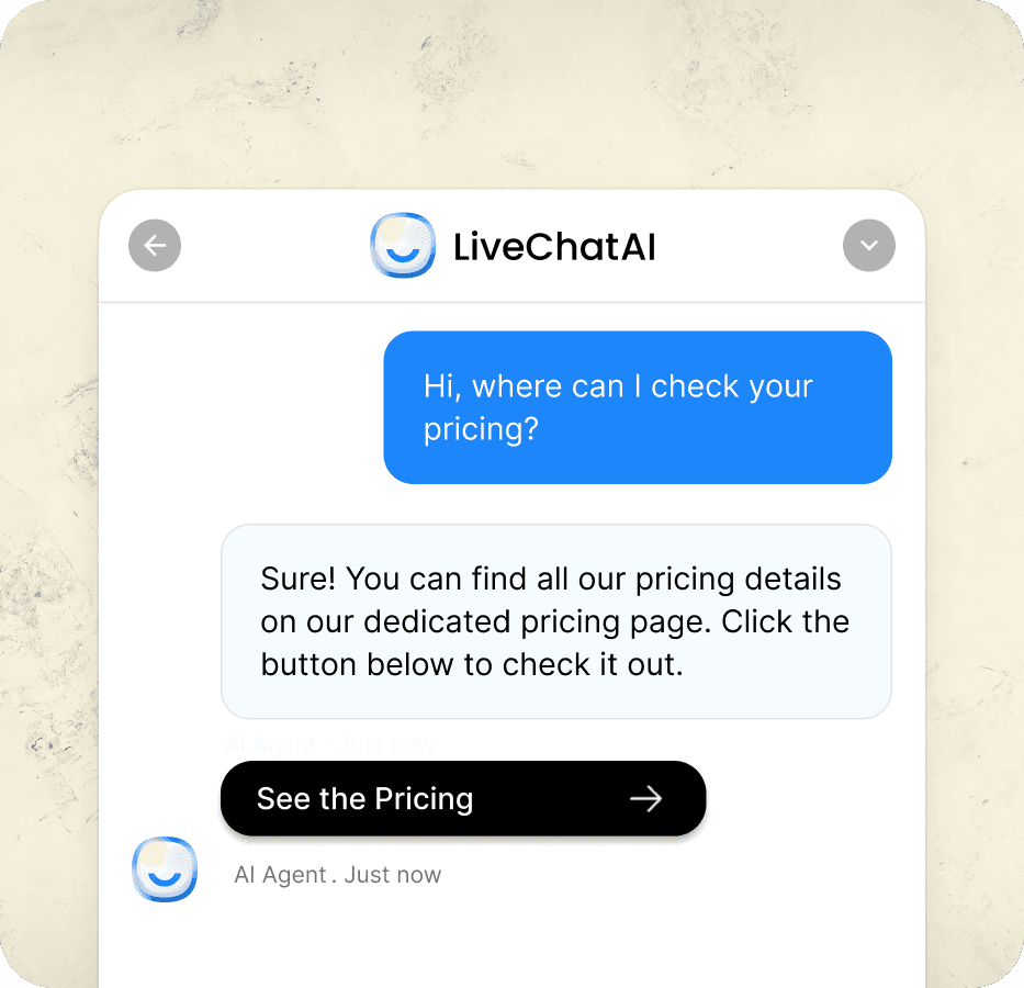 Shopify AI chatbot assisting a customer